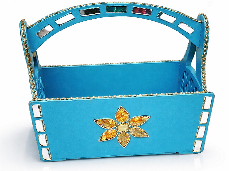 Basket with jewelflower customised gift BHEL Hyderabad