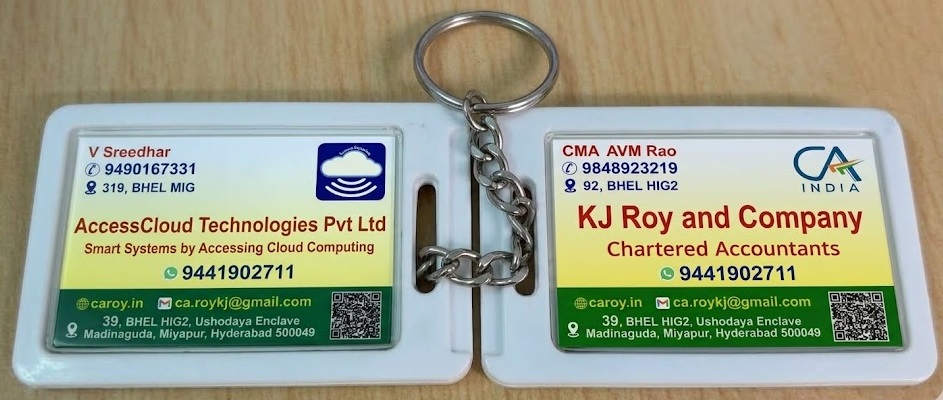 Keychain two sides customised gift BHEL Hyderabad