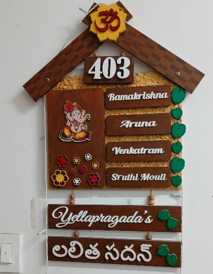 Name Plate customised gift BHEL Hyderabad
